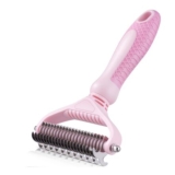 Morpilot Large Hair Removal Undercoat Brush for Long Coats, Pink