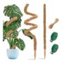Moss Poles 122cm/63cm(25in/48in) 2 Pcs Climbers Plant Support for