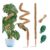 Moss Poles 122cm/63cm(25in/48in) 2 Pcs Climbers Plant Support for