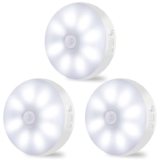 Motion Sensor Lights Indoor Rechargeable Wireless Wall Light (6000K, 3 pack)