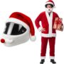 Motorcycle Helmet Cover, Festive Motorbike Helmet Accessory, Durable Bike Cover for Seasonal Decorations, One Size Fits Most