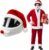 Motorcycle Helmet Cover, Festive Motorbike Helmet Accessory, Durable Bike Cover for Seasonal Decorations, One Size Fits Most