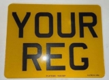 Motorcycle Number Plate – 9×7 Square Rear Premium Road Legal/MOT Compliant Plate