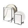 Mulaibdin 2-Pack Plate Rack for Cupboard and Drawer, Black