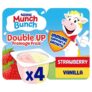 Munch Bunch Double Up Strawberry & Vanilla Fromage Frais 4 x 85g