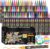 NICETY Acrylic Paint Pens Set – 72 Colours Paint Markers for Rock Painting Stone Glass Ceramic Wood Metal Fabric – 0.7mm Extra Fine Tip Water Based Acrylic Markers for Adults