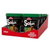 NISSIN Cup Noodles Soba Wok Style Teriyaki Flavoured Instant Noodles, 90 g Pot (Pack of 8) (S&S £7.56)