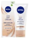 NIVEA 24H Moisture Tinted Day Cream with Vitamin E Light Skin Tone SPF15 50ml