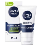 NIVEA MEN Sensitive Moisturiser Face Cream 75ml – with voucher (£2.50 / £2.25 with S&S)