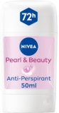 NIVEA Pearl & Beauty Anti-Perspirant Deodorant Stick (50ml, Pack of 1), Womens Deodorant Stick with 72H Sweat and Odour Protection, Anti-Perspirant for Women with Pearl Extracts