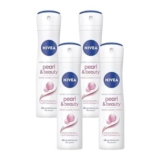 NIVEA Pearl & Beauty Antiperspirant Deodorant Spray 4-Pack