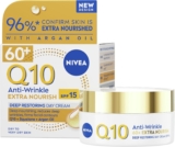 NIVEA Q10 Anti-Wrinkle 60 Extra Nourishing Day Cream SPF 15 (50ml), Hydrating Day Cream to Reduce Fine Lines and Wrinkles, Nourishing Skincare for Mature Skin