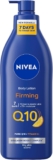 NIVEA Q10 Firming Rich Body Lotion Vitamin C (400ml), Firming Cream with Collagen Booster Complex, 72H Moisturiser, Body Lotion for Dry Skin