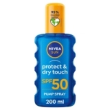 NIVEA SUN Protect & Dry Touch Invisible Sun Spray SPF 50 (200 ml) – Also 3 For 2 Offer & S&S Discounts