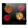 NOXTON Ceramic Hob, Built-in 4 Zone Electric Hob Cooker 60cm