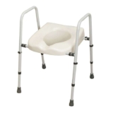 NRS Healthcare N36974 Mowbray Toilet Seat and Frame Lite – Width Adjustable – Ready Assembled