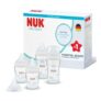 NUK Perfect Match Glass Baby Bottles, 0 Months, 120/230ml, 4-Pack