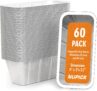 NUPICK 60-Pack Blackstone Griddle Accessories, 5017 Grease Cup Liner for Blackstone 17/22/30/28/36 Griddle, Drip Pan Grease Catcher Cup Liner, Disposable Aluminum Foil Drip Pan Liner