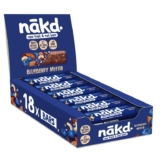 Nakd Blueberry Muffin Natural Fruit & Nut Bars – Vegan – Gluten Free – Healthy Snack, 35g – Pack of 18 (s&s £8.55/£7.65)