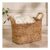 Natural Dibor Traditional Woven Small Storage Basket with Handles