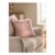 Natural/Pink Wiggle Embroidered 50 X 50cm Cushion