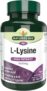 Natures Aid L-Lysine 1000mg High Strength Essential Amino Acid Supports Immune System, Muscle Recovery, Collagen, Bone Health & Energy Vegan, Gluten-Free – 60 Tablets