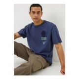 Navy Back Graphic T-Shirt