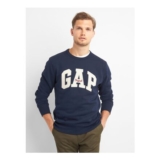 Navy Blue Relaxed Logo Sweatshirt