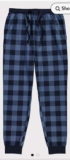Navy Check Pyjama Bottoms free C&C
