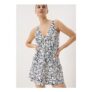 Navy Floral Shapewear Swim Dress