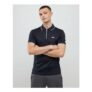 Navy Muscle Fit Tipped Polo Shirt