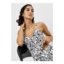 Navy Print Shapewear Tankini