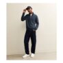 Navy Regular Quarter Zip Sweatshirt