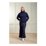 Navy Slip Skirt