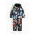 Navy Space Print Fleece Lined Puddle Suit