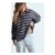 Navy Striped Heavy Cotton Collared Rugby Top
