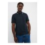 Navy Tipped Polo Shirt Blue