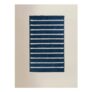 Navy Woven Stripe Bath Mat Price