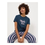 Navy in My Nan Era Short Sleeve Pyjamas