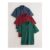 Navy/Red/Green Geo Printed Short Sleeve Jersey Polo Shirts 3 Pack