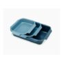Nest Oven Non-Stick 3-Piece Blue Roasting Tray Set