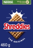 Nestlé Cereals – Shreddies Breakfast Cereal – Bitesize Wholegrain Wheat Squares – The Original – High Fibre, 5 Vitamins & Iron – 460g