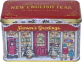 New English Teas Seasons Greetings Christmas Tea Tin with 40 Teabags