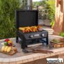 Nexgrill Fortress 2 Burner 4-in-1 BBQ Grill & Pizza Oven Griddle Grill Plate Cover
