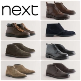 Next Mens Leather / Suede Boots Clearance – Desert Boots £19.50 / Chukka Boots £21 / Hiker Boots £27 & More. Free Click & Collect