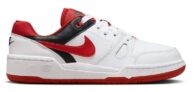 Nike Full Force Low Top Kids Sneakers – 4, 5, 5.5 – White/Red