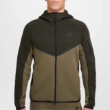 Nike Mens Tech Fleece Hoodie in Olive / Black (Sizes XS & S Only)