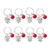 Nimteve 8 Pcs Stainless Steel Teacher Appreciation Keyrings