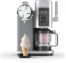 Ninja CREAMi Scoop and Swirl Soft Serve and Ice Cream Maker with 2x Tubs, 13 Functions, Makes Ice Cream, Soft Serve, Gelato, Sorbet, Milkshakes and More, Mix-In Option, Platinum Silver, NC701UK