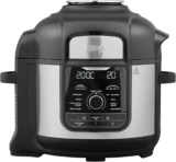 Ninja Foodi MAX Multi Cooker, 7.5L with 9 Cooking Functions, Pressure Cook, Air Fry, Slow Cook, Grill and more, Brushed Steel & Black, OP500UK
